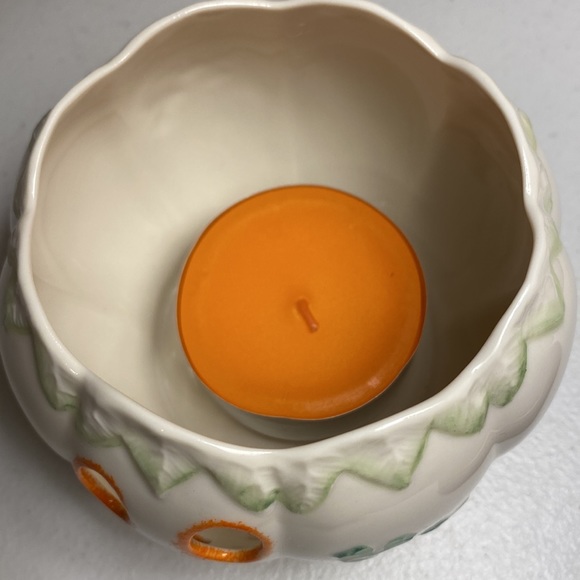 Belleek Ireland Shamrock Jack 0 Lantern Votive Candle Holder - Picture 7 of 8